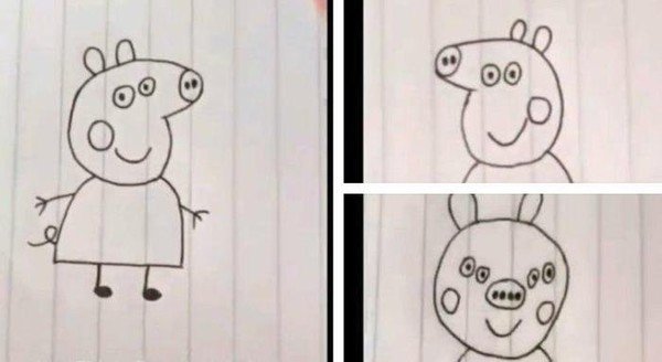 Meme_otros - Peppa Pig de frente da mucho miedo