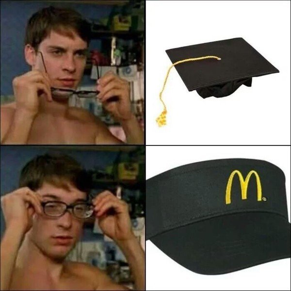 Meme_otros - El clásico gorro universitario lleva a la confusión