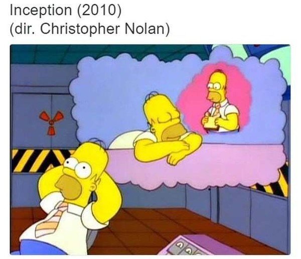 Meme_otros - Los Simpson ya predijo Inception