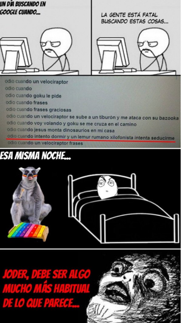 animales,habitual,odio cuando intento dormir y un lemur rumano xilofonista intenta seducirme