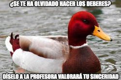 Enlace a Olvidarse de hacer los deberes