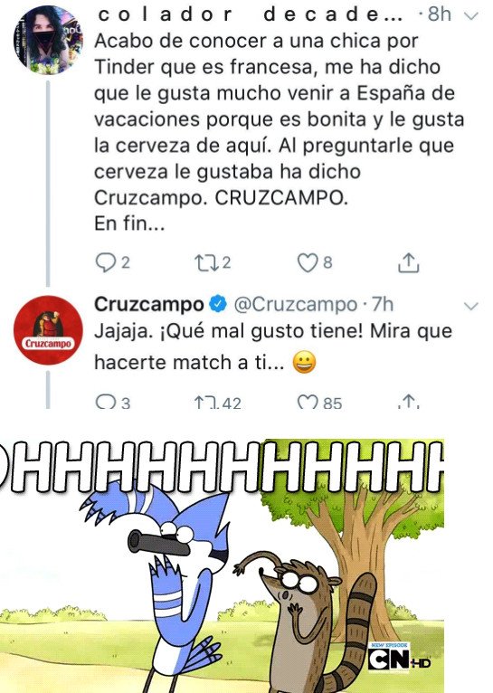 Meme_otros - Intenta reírse de la cerveza Cruzcampo y su CM se ríe en su cara