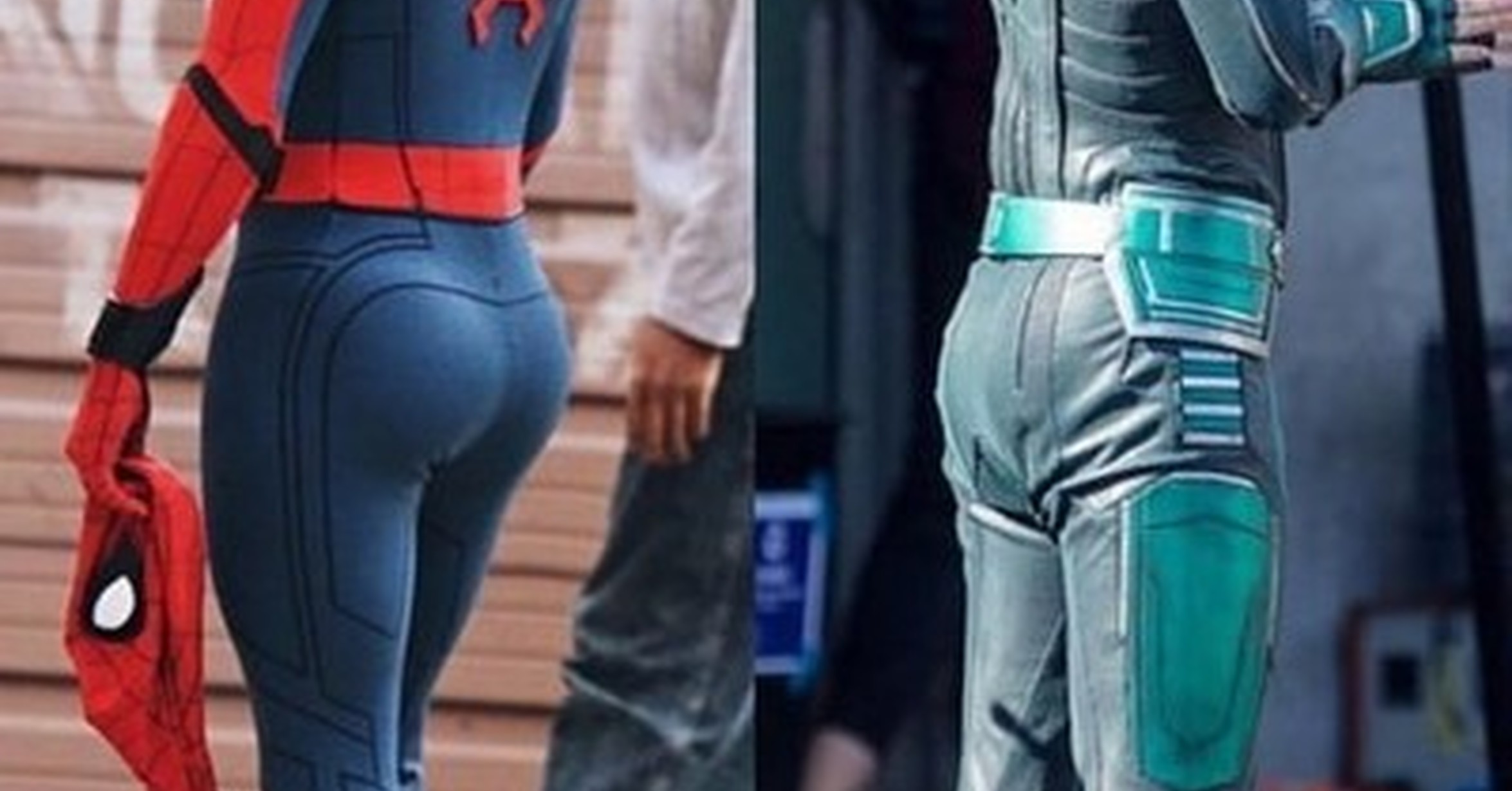 Человек паук с большой попой. Бри Ларсон Капитан Марвел попа. Бри Ларсон и том Холланд. Бри Ларсон и человек паук. Том Холланд и Бри Ларсон попа