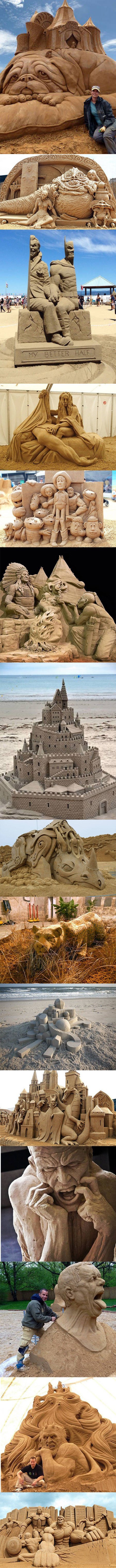 Otros - Esculturas hechas con arena que te dejarán alucinando