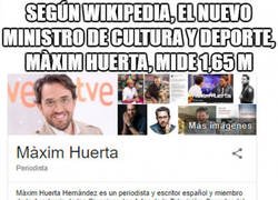 Enlace a Qué rápido ha crecido Màxim Huerta desde que es Ministro de Cultura y Deporte hace pocos días
