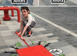Enlace a Este artista crea auténticas obras de arte en la calle con objetos que ve en su día a día
