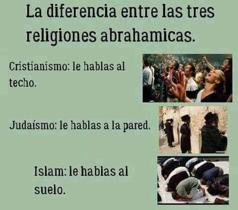 Meme_otros - La diferencia entre las religiones abrahamicas