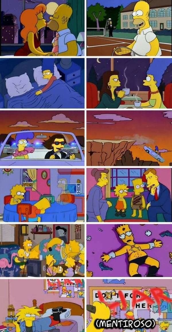 Meme_otros - Así habría sido Los Simpson si Homer hubiese seguido su vida con Mindy