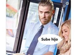 Enlace a De Gea de autobusero