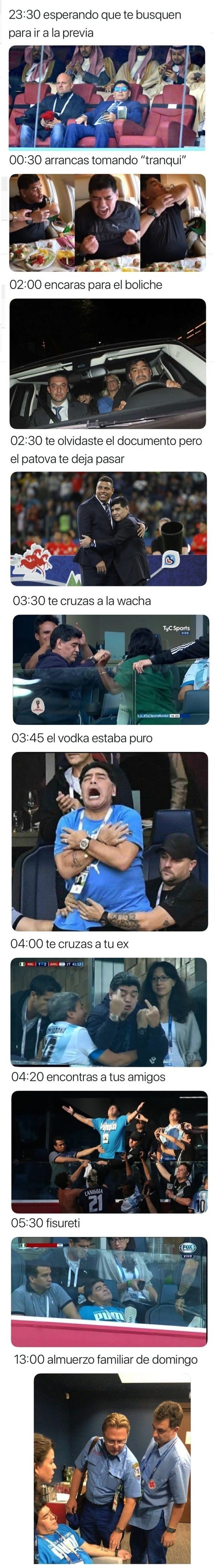 Meme_otros - Diario de un fin de semana, por Maradona