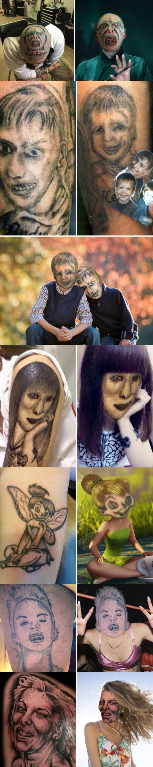 Meme_otros - Cuando te tatúas el rostro de una persona y el resultado no es el que esperabas