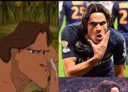 Enlace a Cavani celebrando los goles