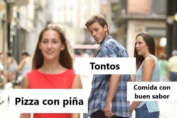 Comida,Piña,Pizza,Tontos