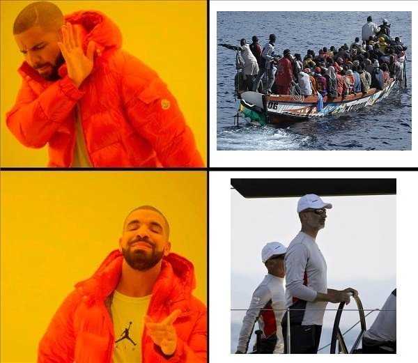 Meme_otros - Nos quejamos de los inmigrantes, pero no de los viajes, deportes, comidas... que le pagamos al Rey