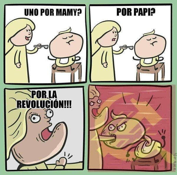 bebé,comida,mami,papi,revolución