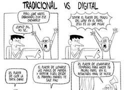 Enlace a Tradicional vs Digital, por @damealgo