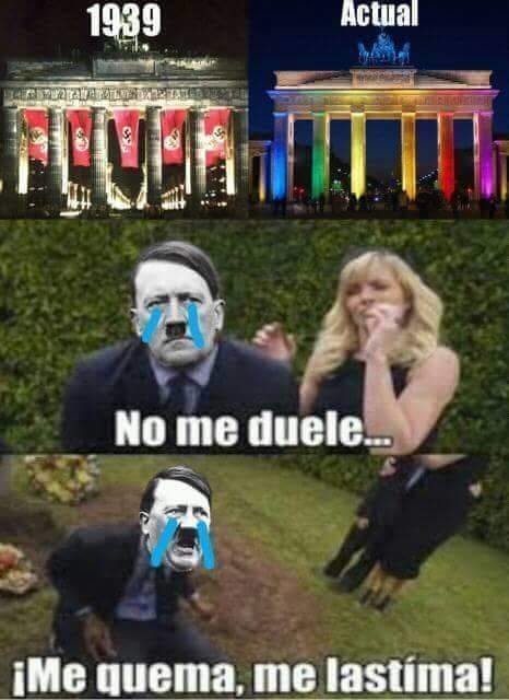 Meme_otros - Hitler se está retorciendo en su tumba