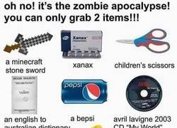 Enlace a Elige dos objetos para sobrevivir en un apocalipsis zombie