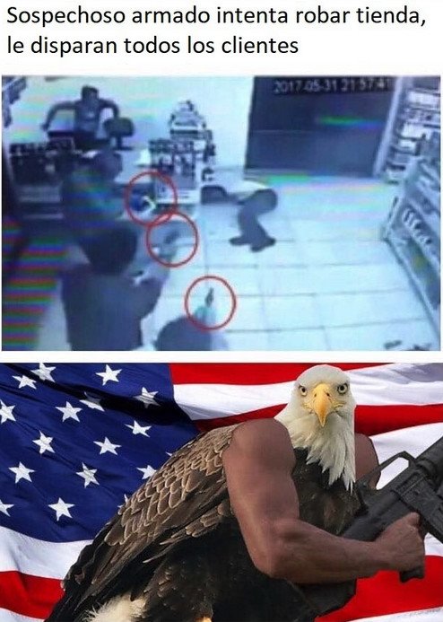 Meme_otros - Ni en una misión del GTA hay tanta gente armada