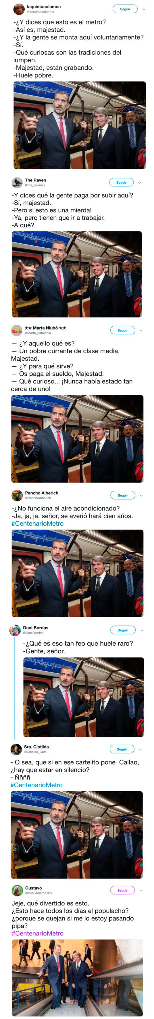 Meme_otros - El Rey Felipe VI llena de memes todo al subirse al metro
