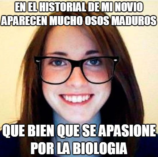 Novia_confiada - Seguro que quiere ser biólogo