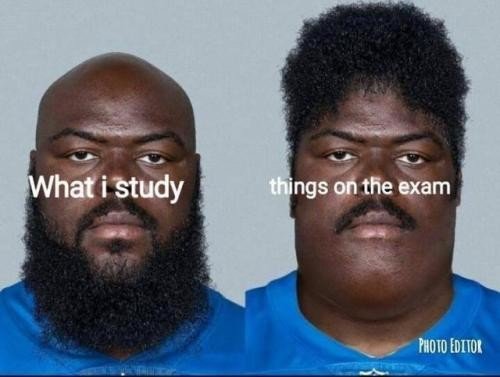 Meme_otros - Lo que estudiabas vs lo que salía en el examen