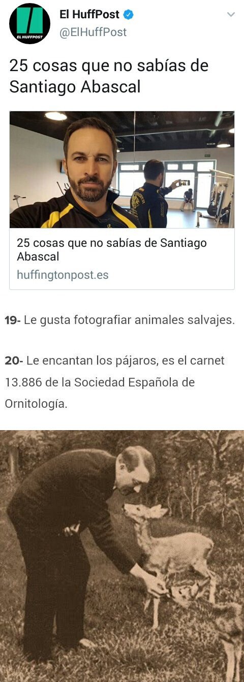 Meme_otros - A Santiago Abascal le gustan los animales