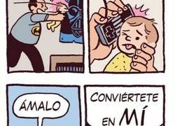 Enlace a Obligando al hijo a ser friki