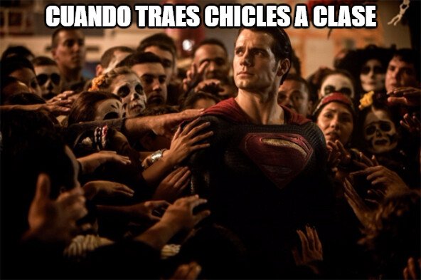 alumnos,chicles,clase