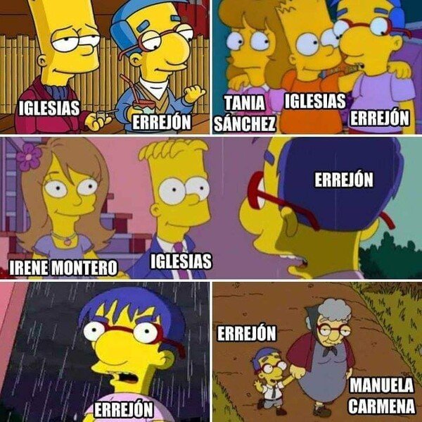 Meme_otros - La historia de Errejón en Podemos ya la contaron Los Simpson