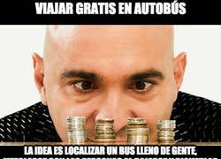 Enlace a Un truco para ir gratis en autobús