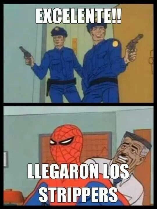Policias,Spiderman,Stripers