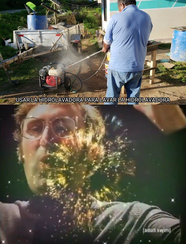 Meme_otros - Se lava a sí misma mientras trabaja...