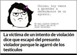 Enlace a La mejor defensa contra un violador o agresor