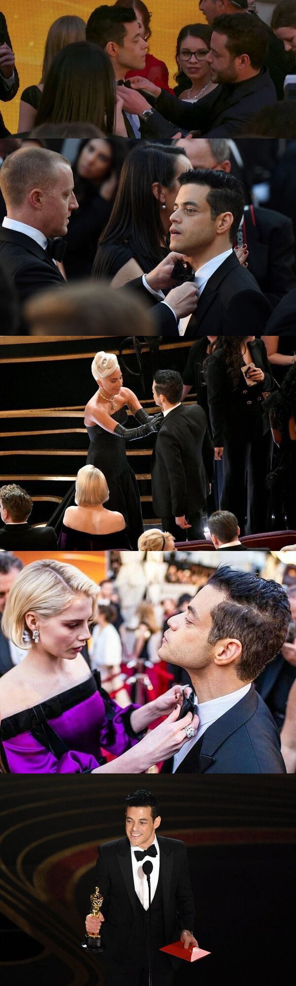 Meme_otros - La noche dramática de Remi Malek