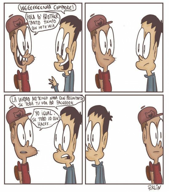 Otros - Una vez te encuentras con alguien que ves en las redes sociales...