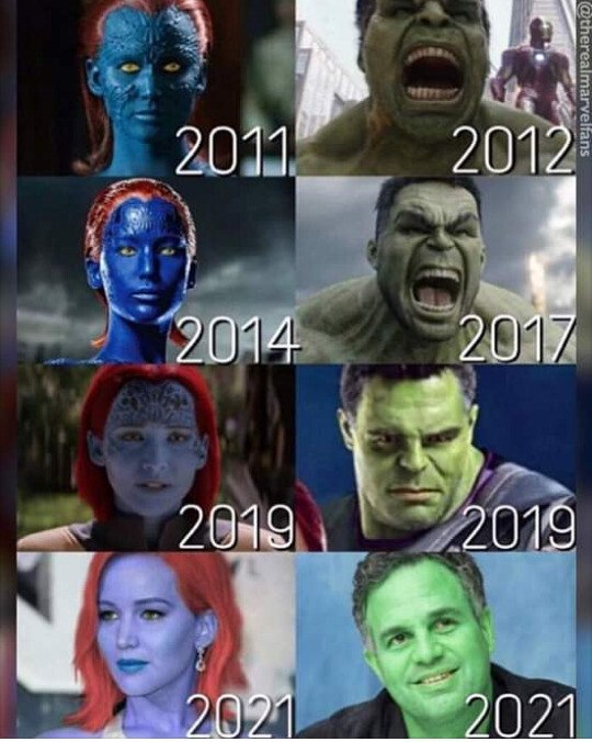 Meme_otros - Los superhéroes están cambiando año tras año