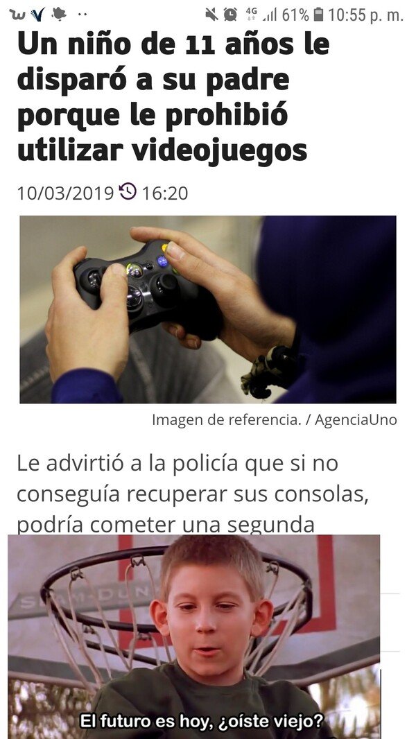 Meme_otros - Los niños hoy día están muy locos