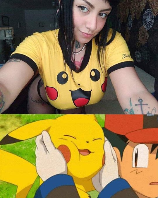 Meme_otros - Muchas ganas de acariciar a Pikachu
