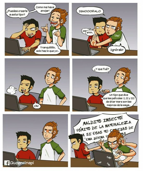 Otros - Hay a veces que no ponen nada fácil no entrar en peleas por internet