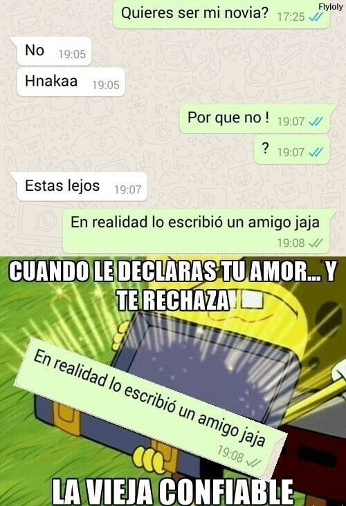 Meme_otros - Escapando a lo loco del rechazo