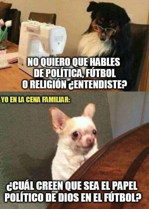 Meme_otros - Un mal tema para tocar en familia