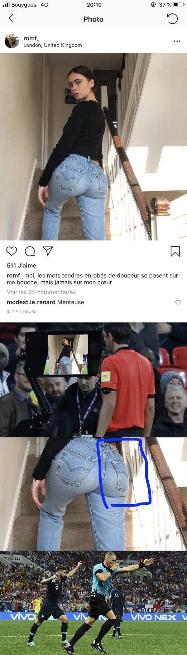 Meme_otros - Sube una foto mostrando su trasero y la gente se da cuenta de este detalle