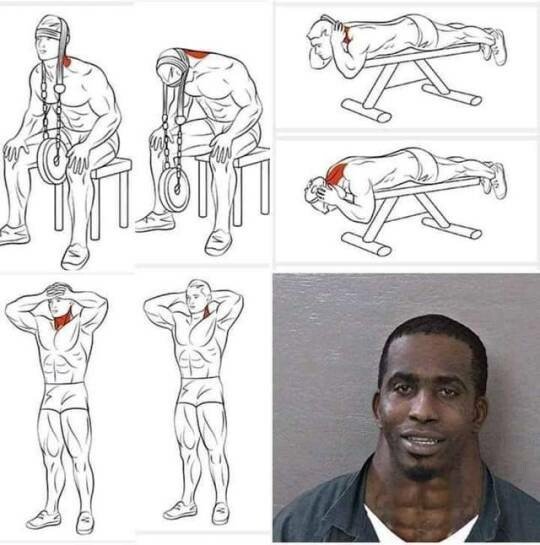 Meme_otros - Los ejercicios para pillar musculatura en el cuello