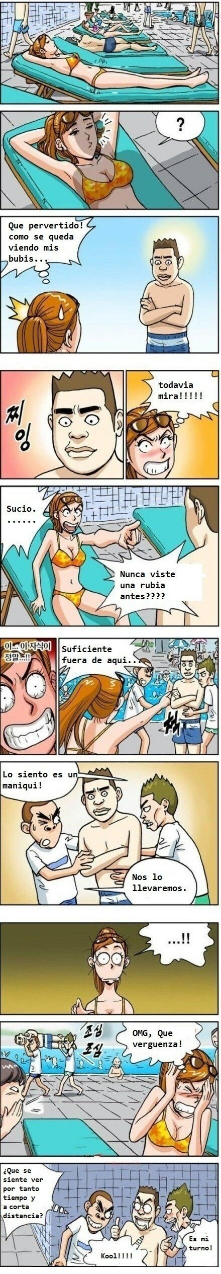 Otros - Táctica en el equipo para ver a chicas en la piscina