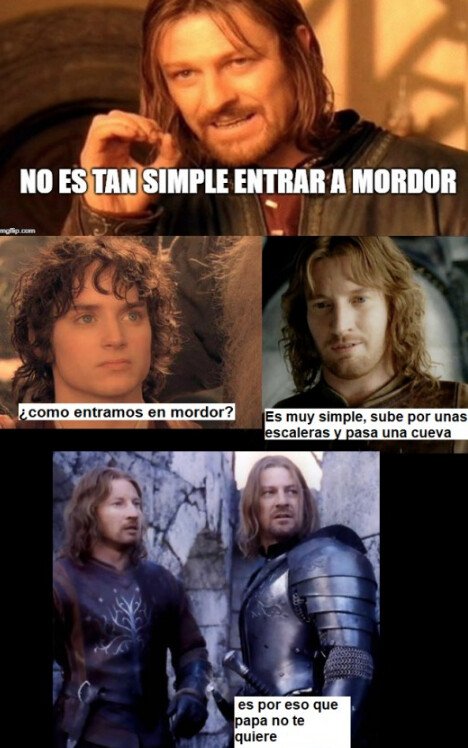Meme_otros - Llegar a Mordor