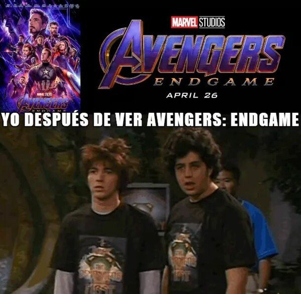 Meme_otros - Cuando sales de ver Endgame