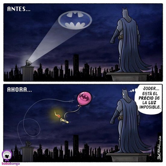 Otros - Batman también tiene que ahorrar en la factura