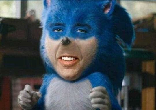 Meme_otros - Y así queda finalmente la cara de Sonic