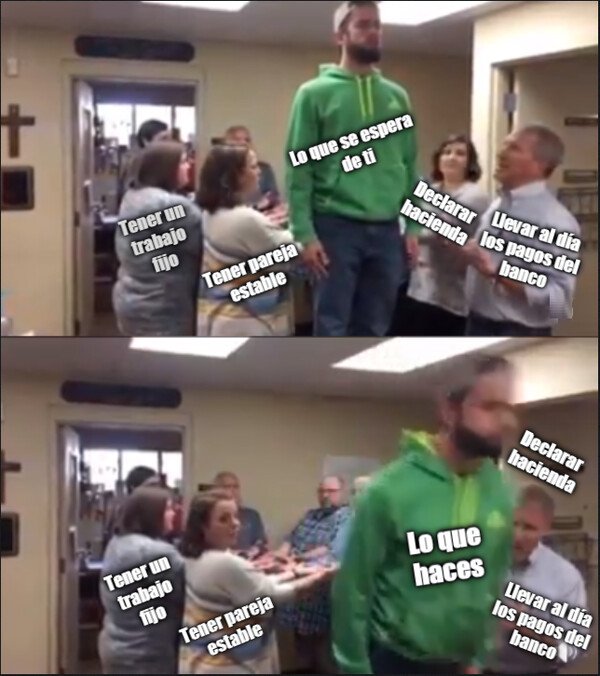 Meme_otros - Cuando vas en contra de lo que la sociedad espera de ti...
